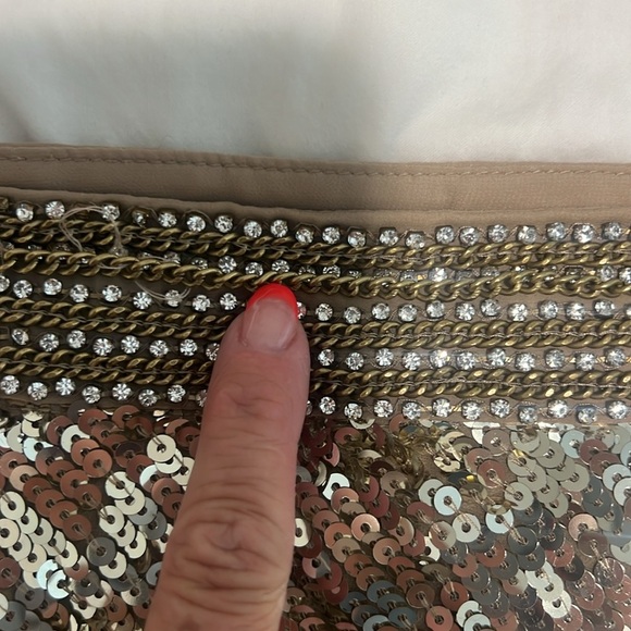 Veronica Beard Lavie Gold Sequin Embellished Midi Skirt (Size 0) NWT Retail$698 - Picture 7 of 10